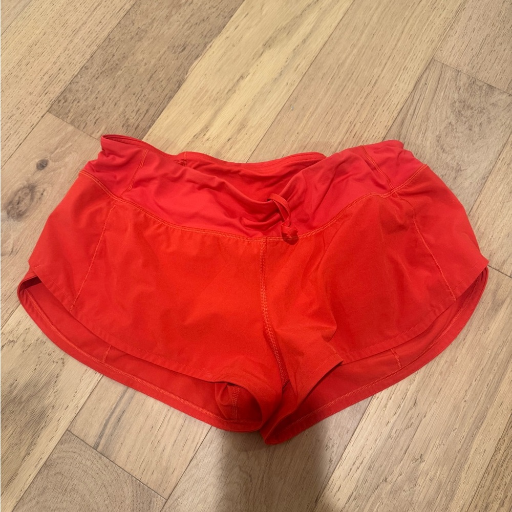 Red-Orange Lululemon Shorts